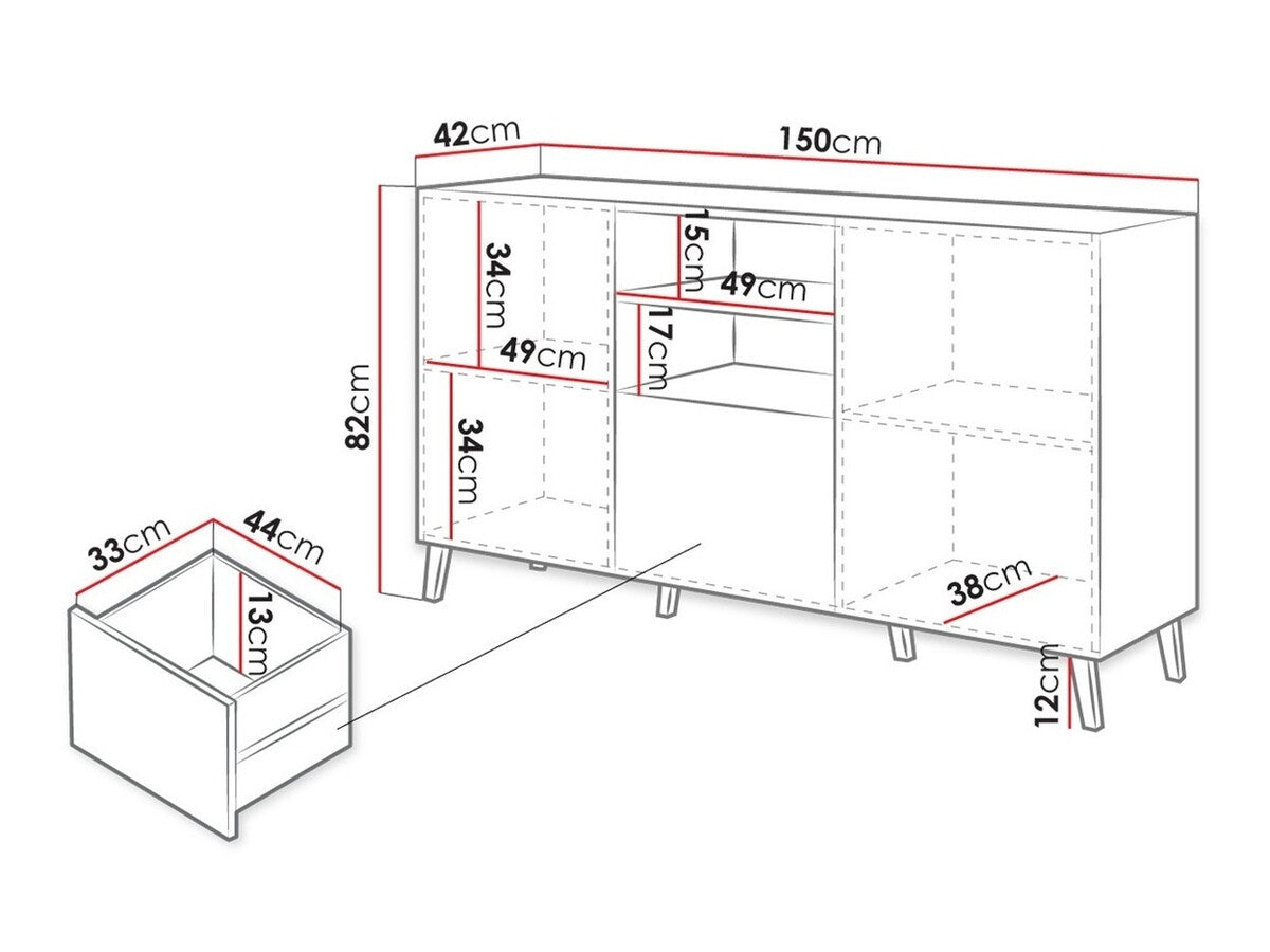 Chest of drawers Charlotte 143