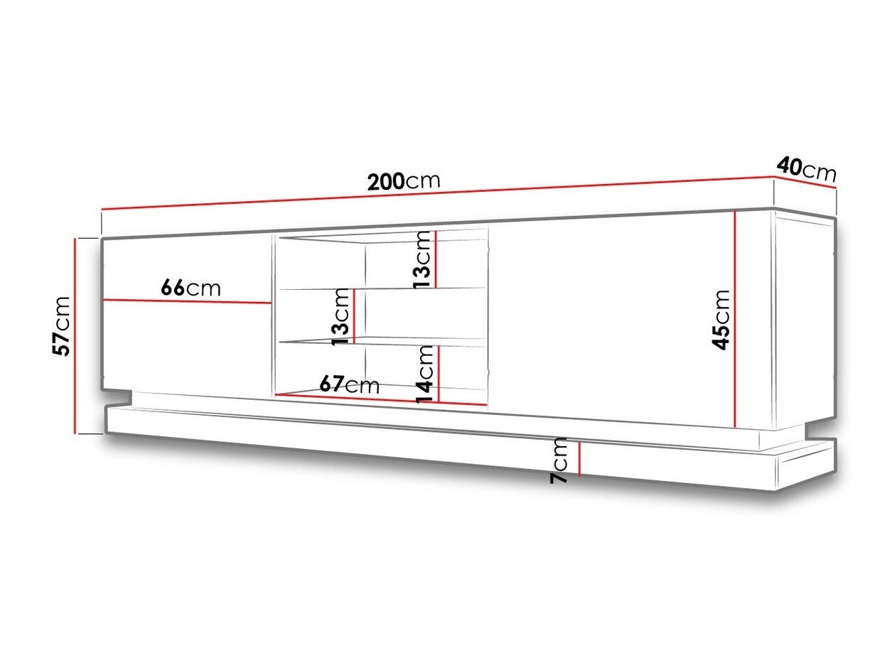 TV-bord Charlotte 128