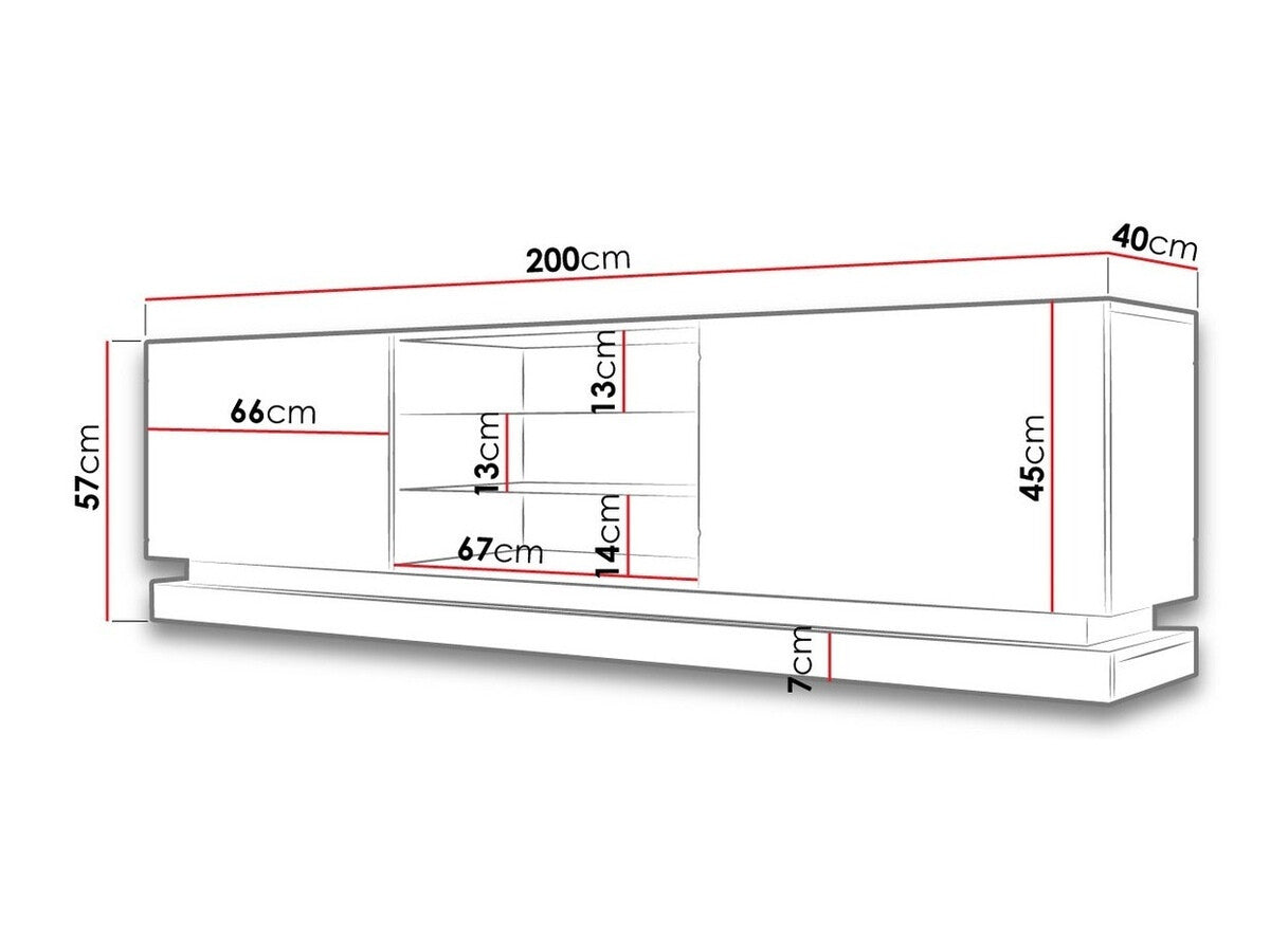 TV-bord Charlotte 128