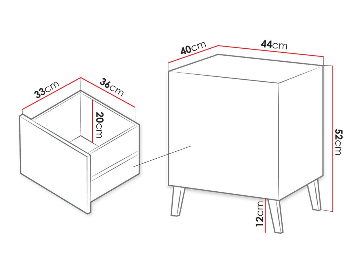 Et sæt natborde Charlotte 141