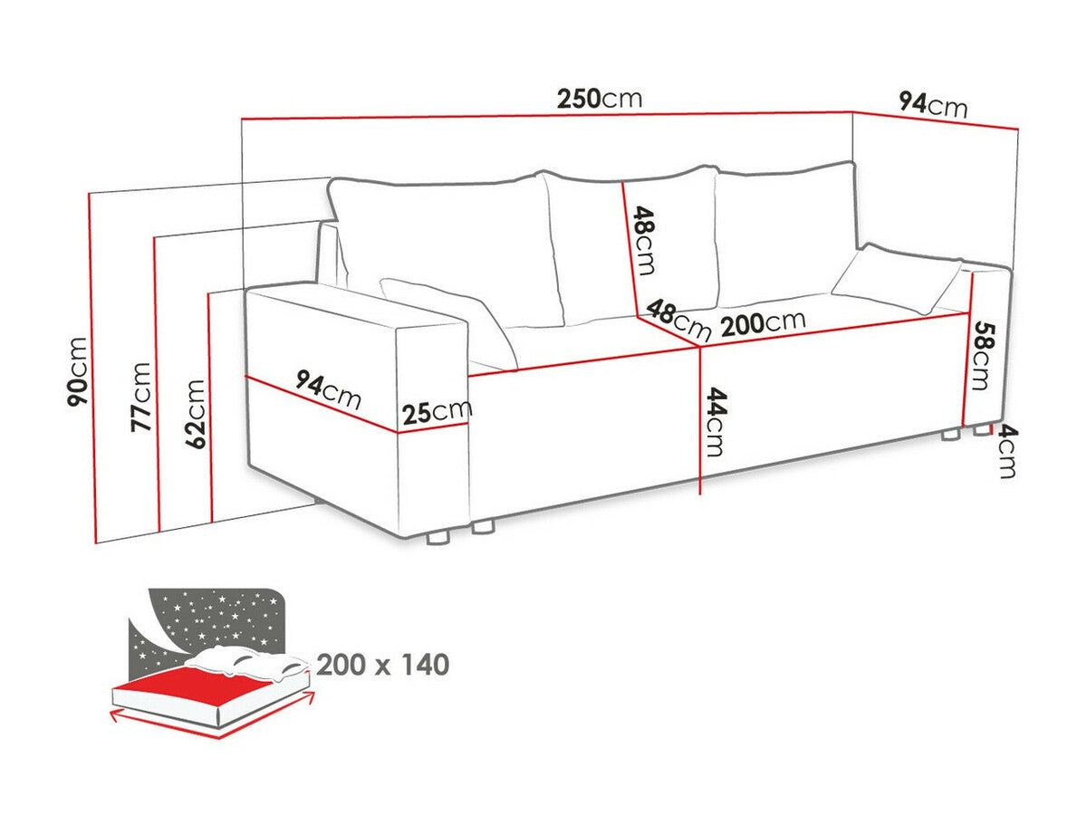 Sovesofa Clovis 104