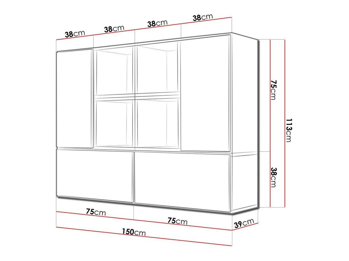 Cabinets set Charlotte C124