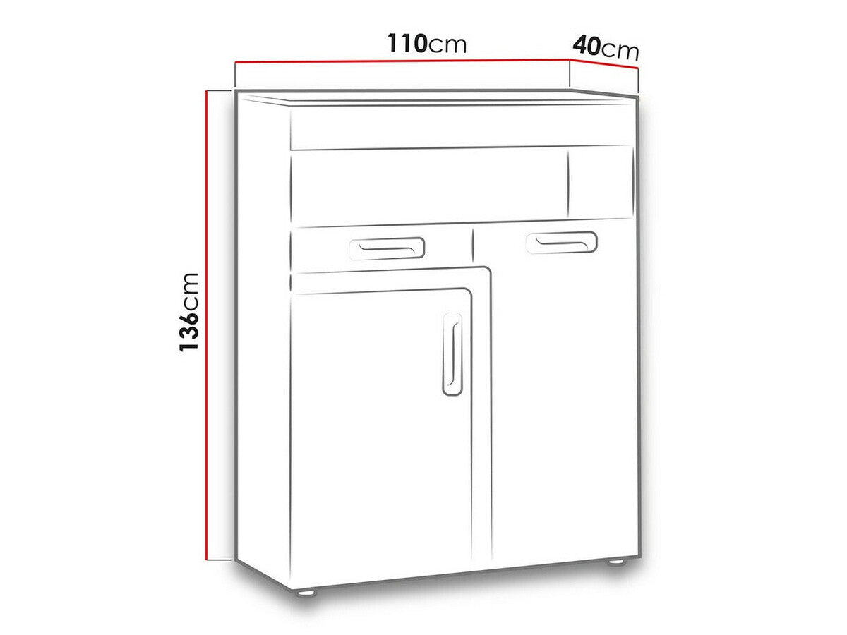 Vitrineskab Akron B115