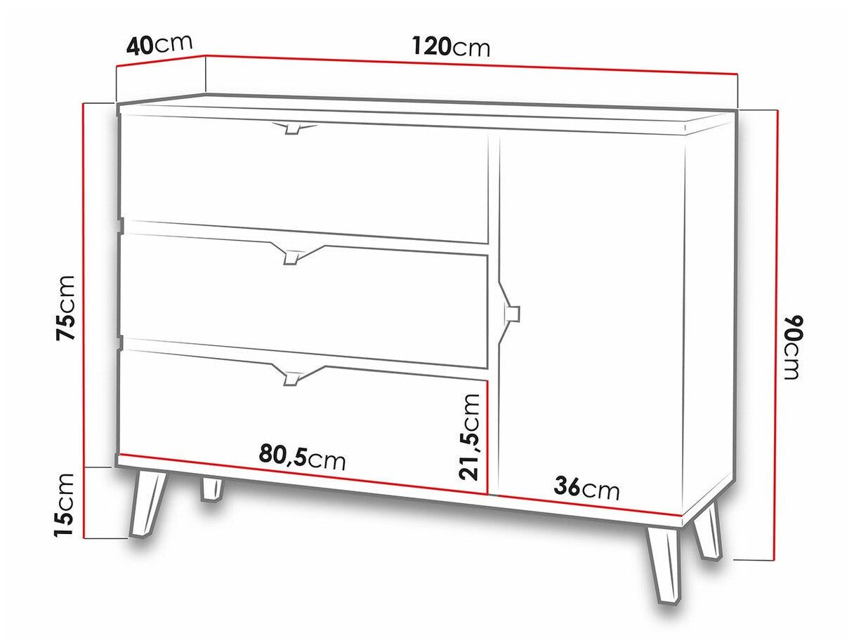 Chest of drawers Providence E108