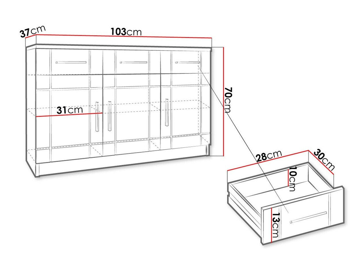 Chest of drawers Tucson 145