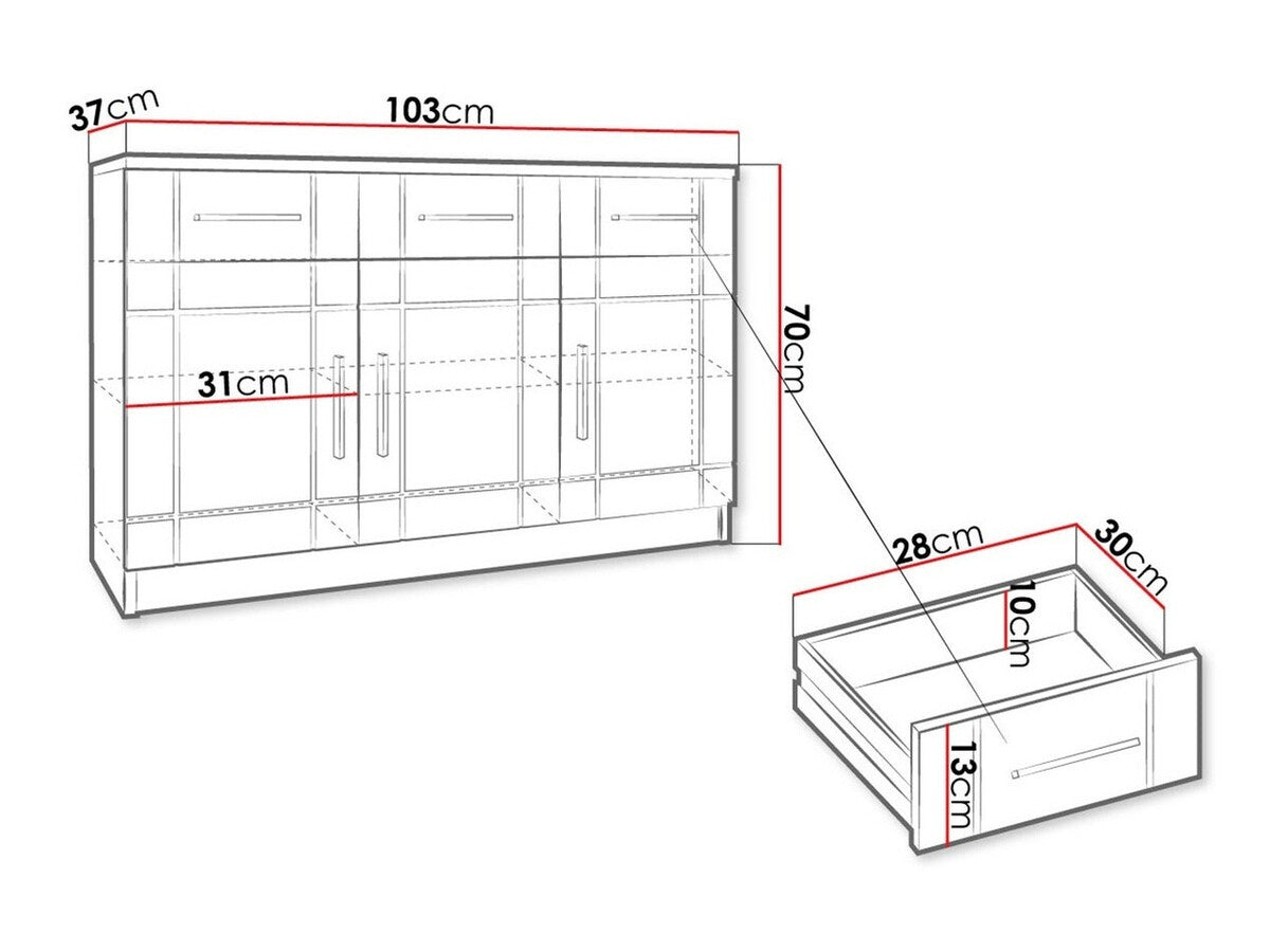 Chest of drawers Tucson 145