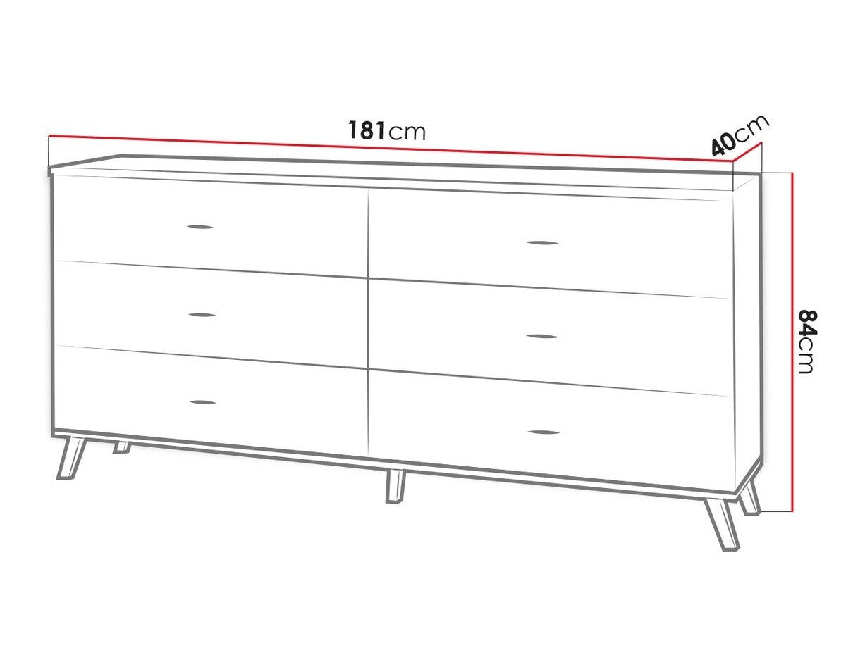 Chest of drawers Toledo F104