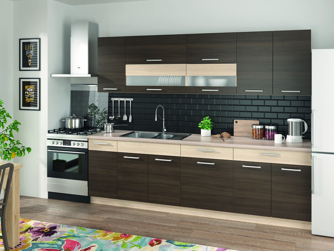 Modulskab med skuffe og låger Mode Dark 112