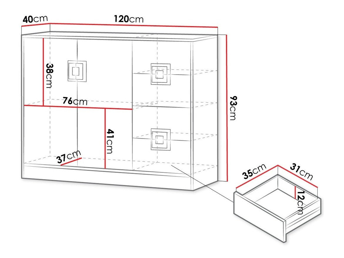 Chest of drawers Akron F100