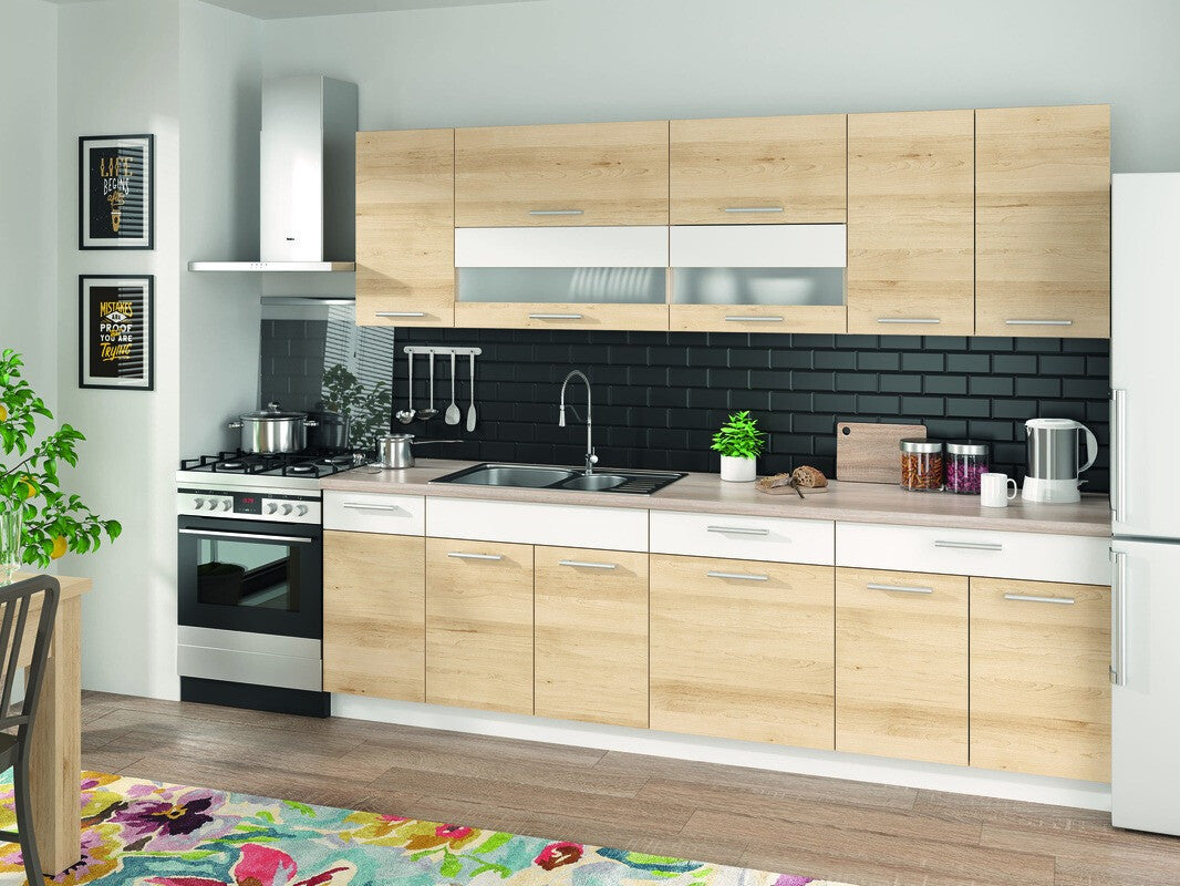 Modulskab med skuffe og låger Mode Beech 113