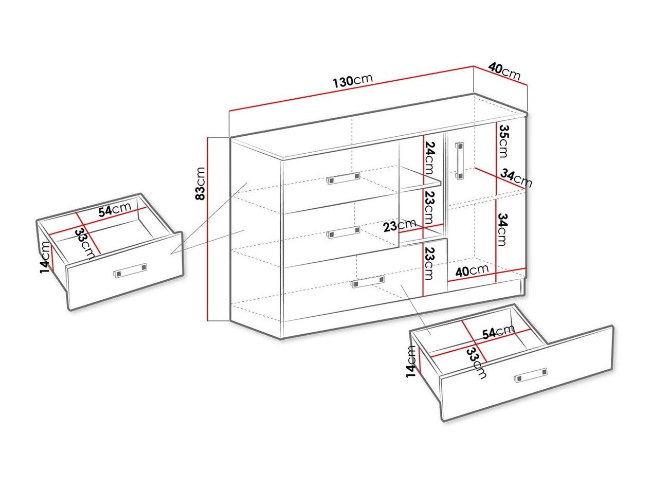 Chest of drawers Akron K108