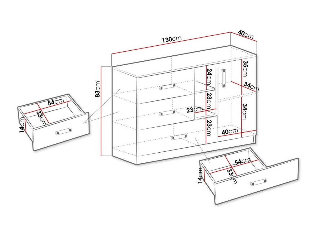 Chest of drawers Akron K108