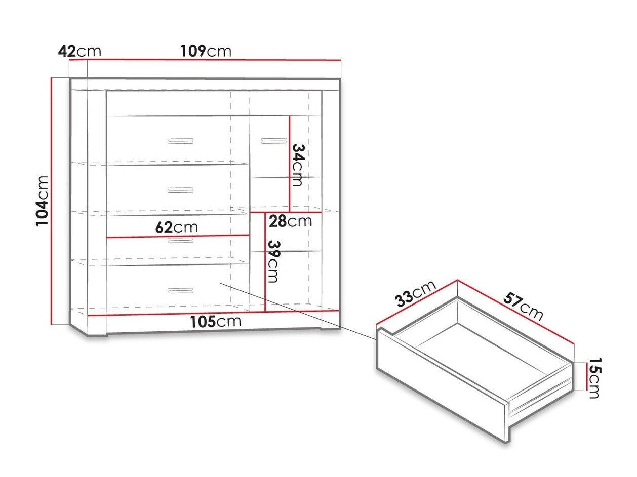 Chest of drawers Stanton C115