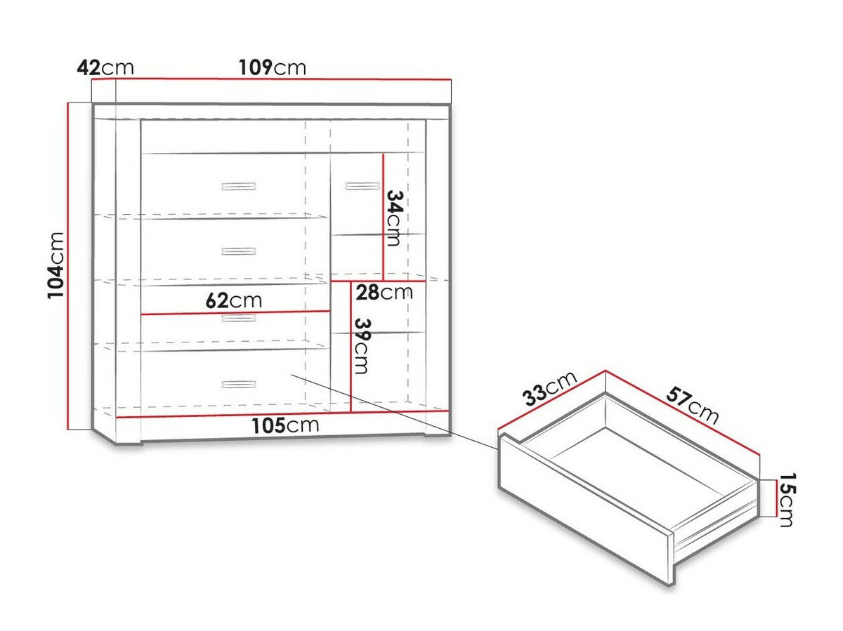 Chest of drawers Stanton C115