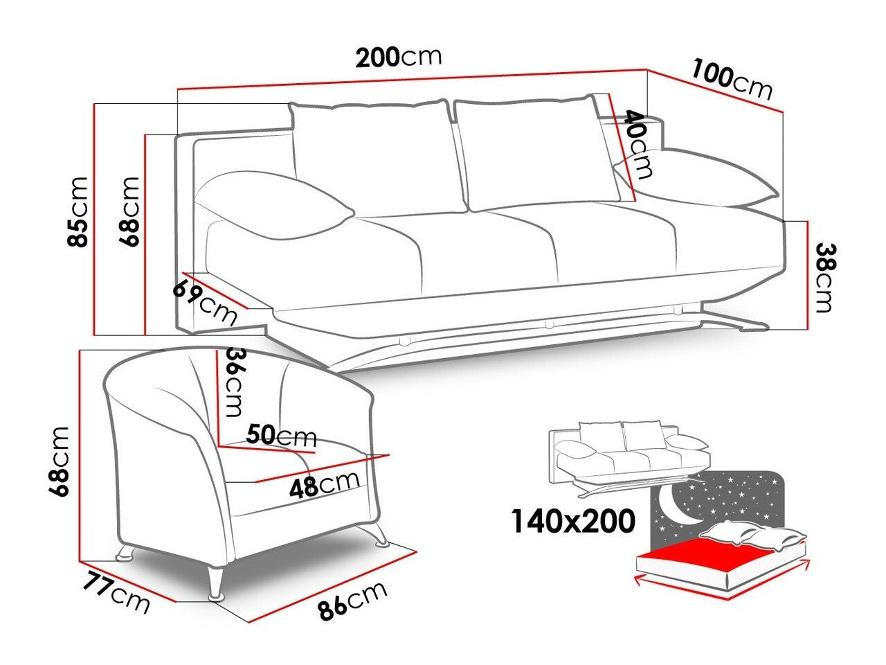 Polstret møbelsæt Providence 102