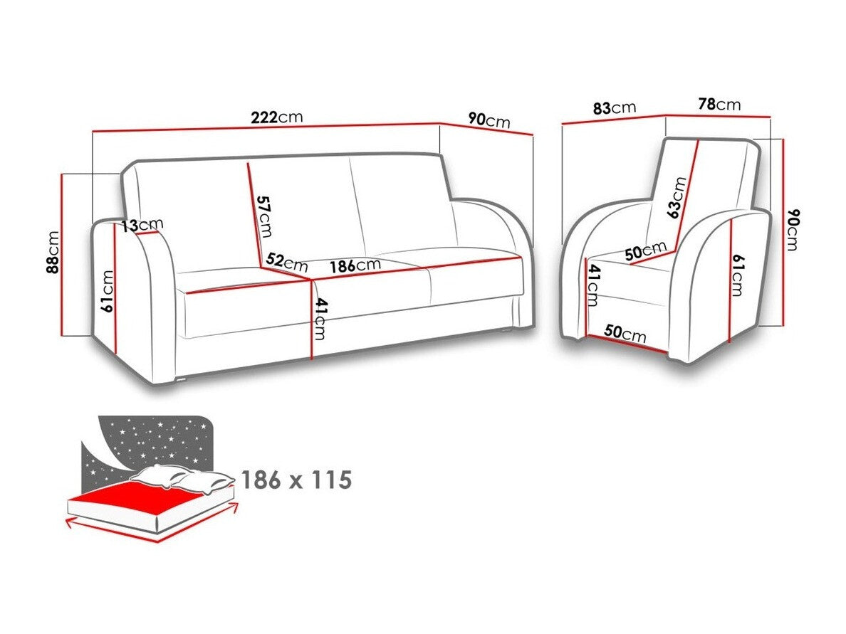 Polstret møbelsæt Providence 173