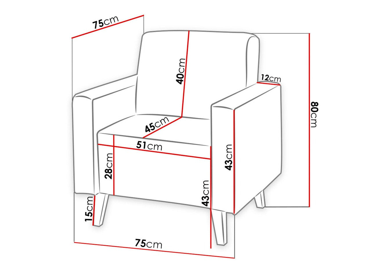 Lænestol Delbene 102