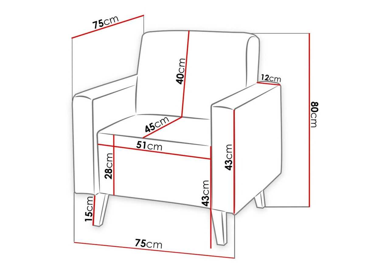 Lænestol Delbene 102