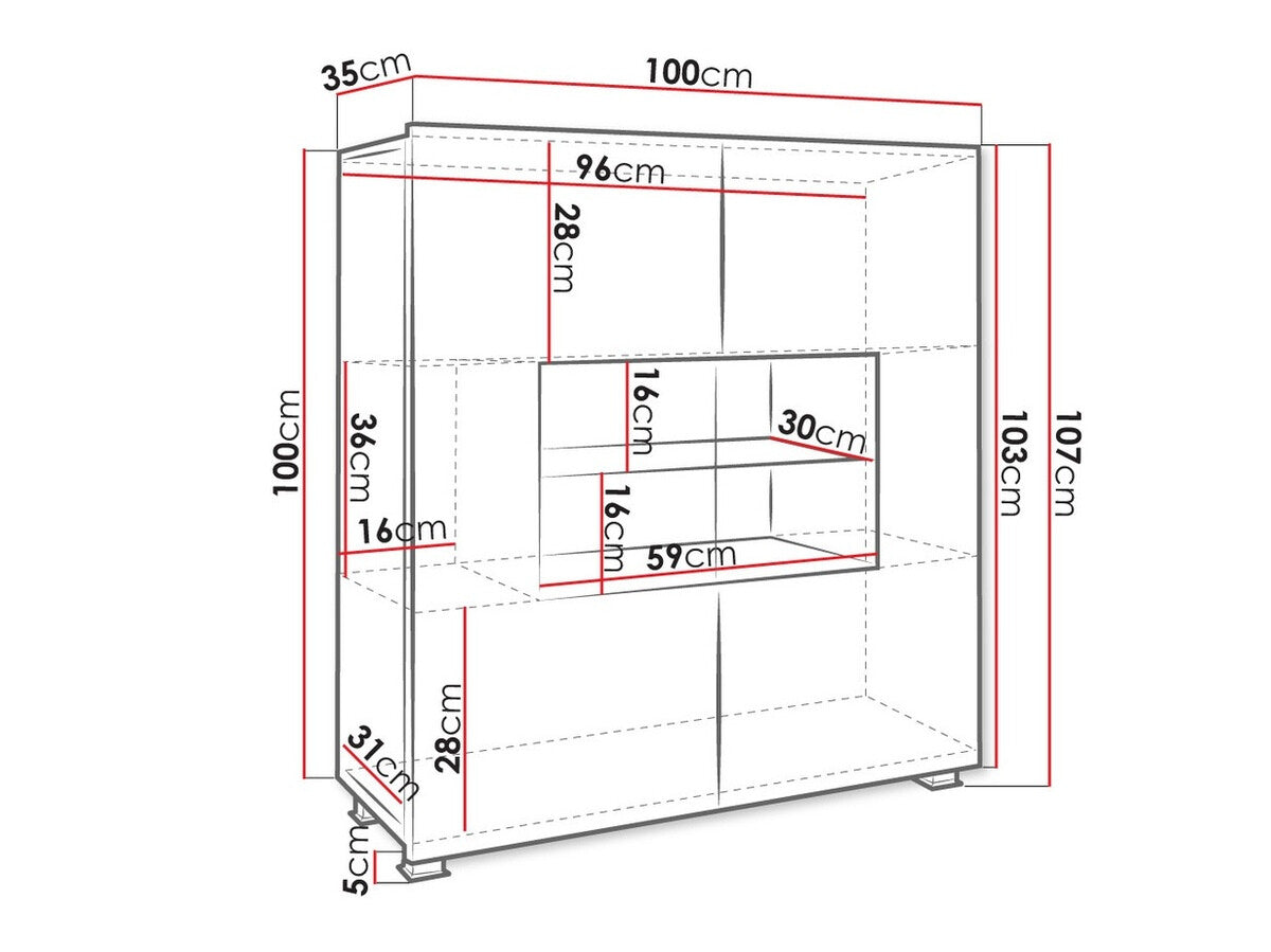 Display cabinet Providence B100