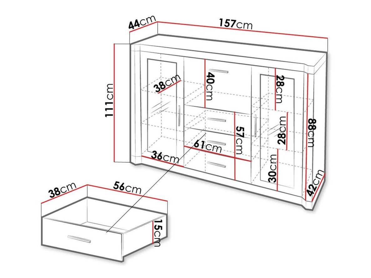 Display cabinet Stanton D106
