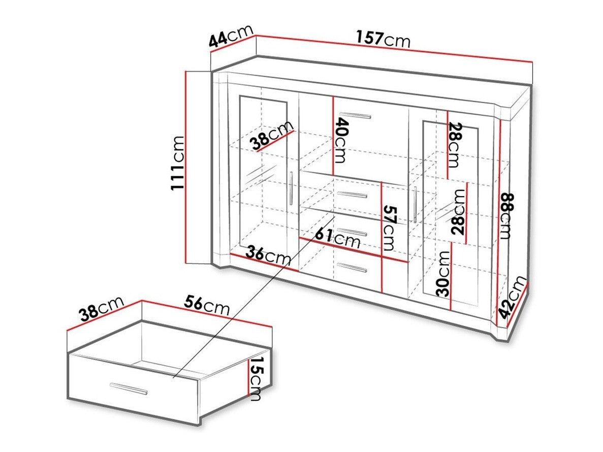 Display cabinet Stanton D106