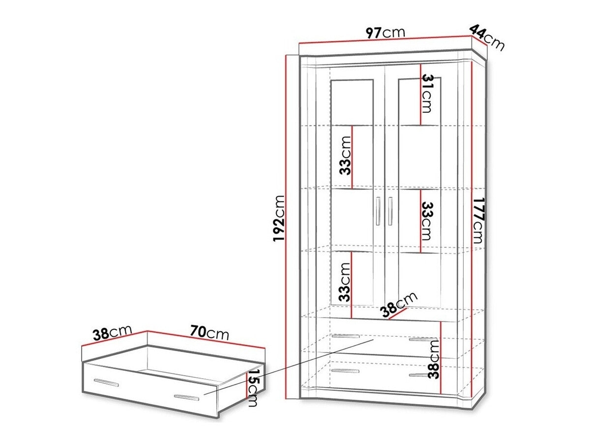Display cabinet Stanton D116