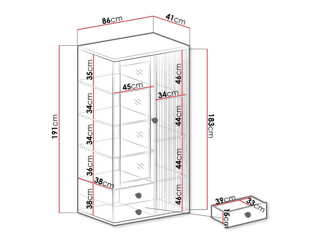 Display cabinet Stanton H101