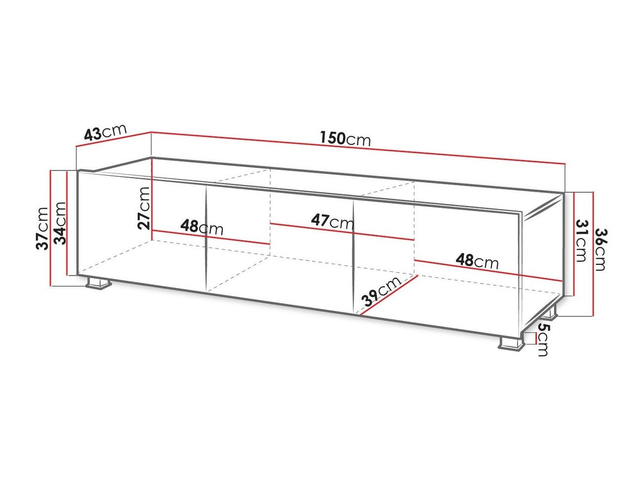 TV stand Providence B103