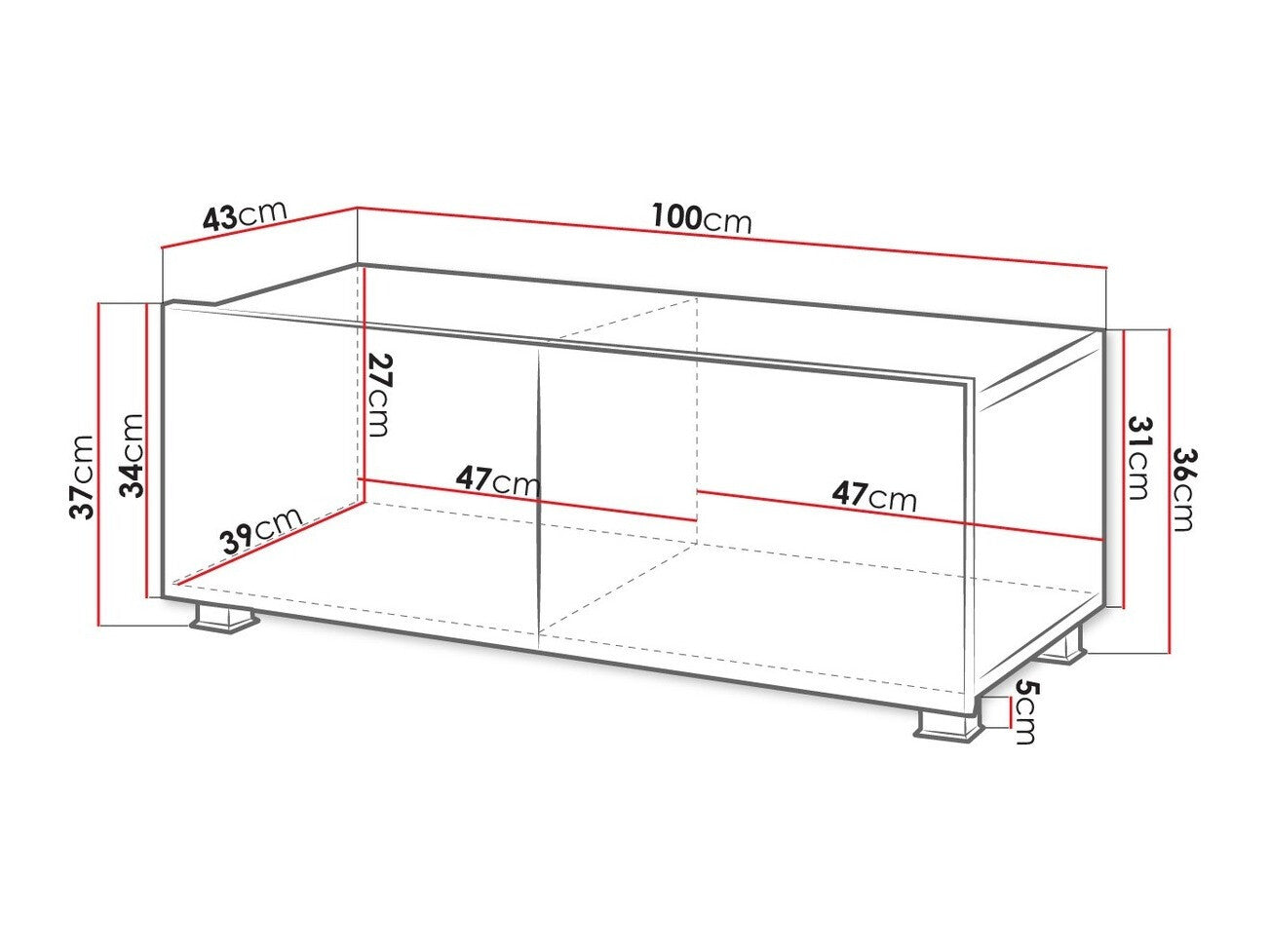 TV stand Providence B104