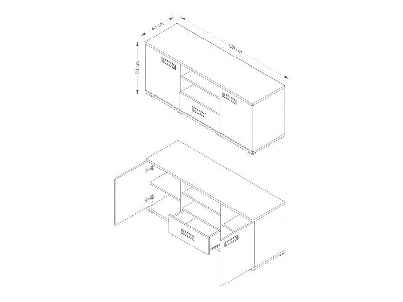 TV-bord Murrieta B102