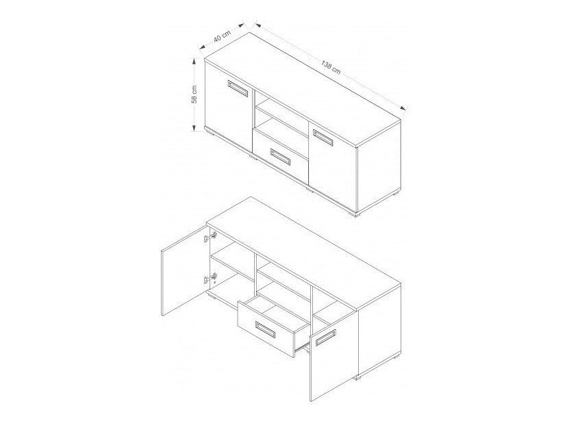 TV-bord Murrieta B102