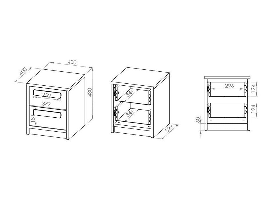 Sengebord Tivruve 109