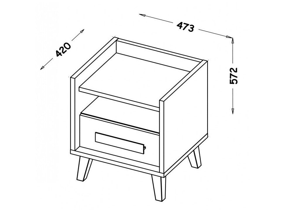Sengebord Ogden G110