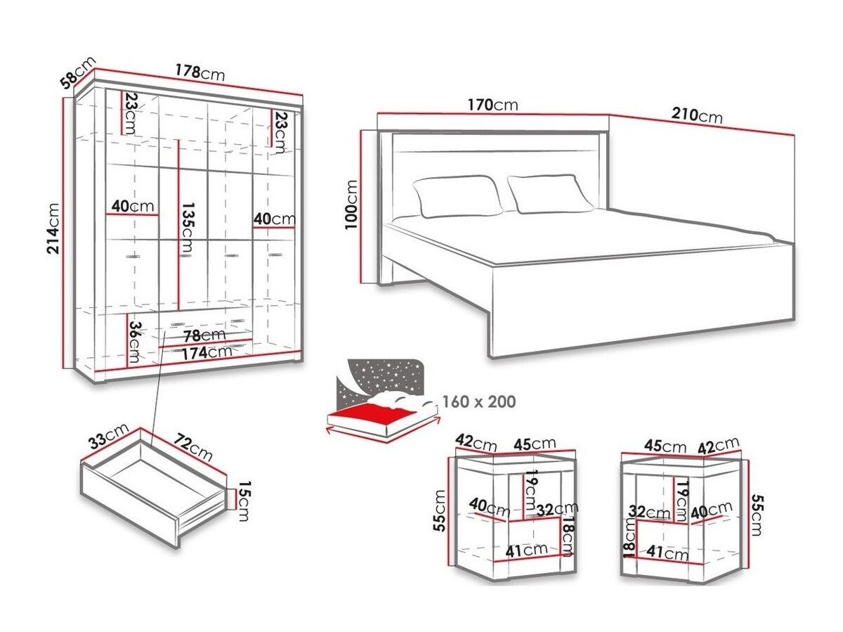 Bedroom set Stanton C120