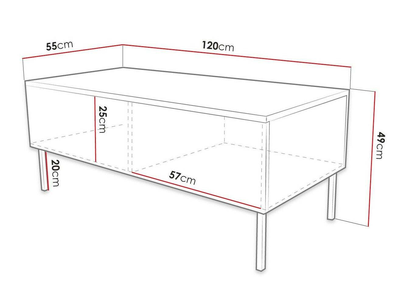 Sofabord Levelbu 100