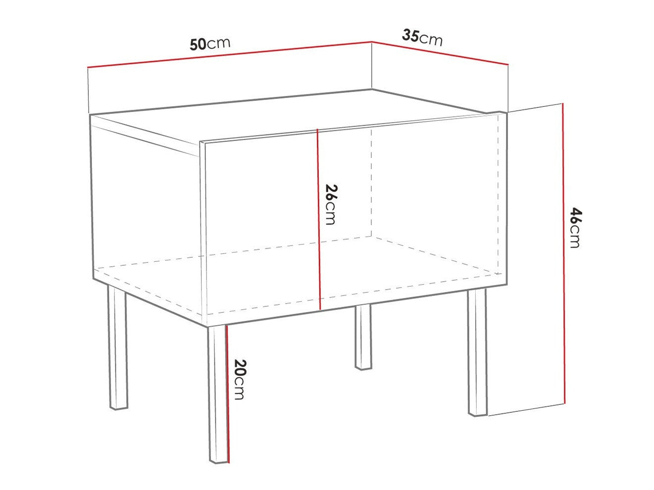 Sengebord Levelbu 102