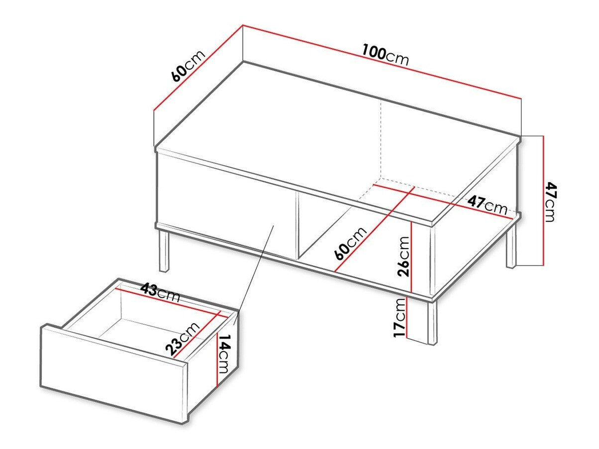 Sofabord Lomsore 102