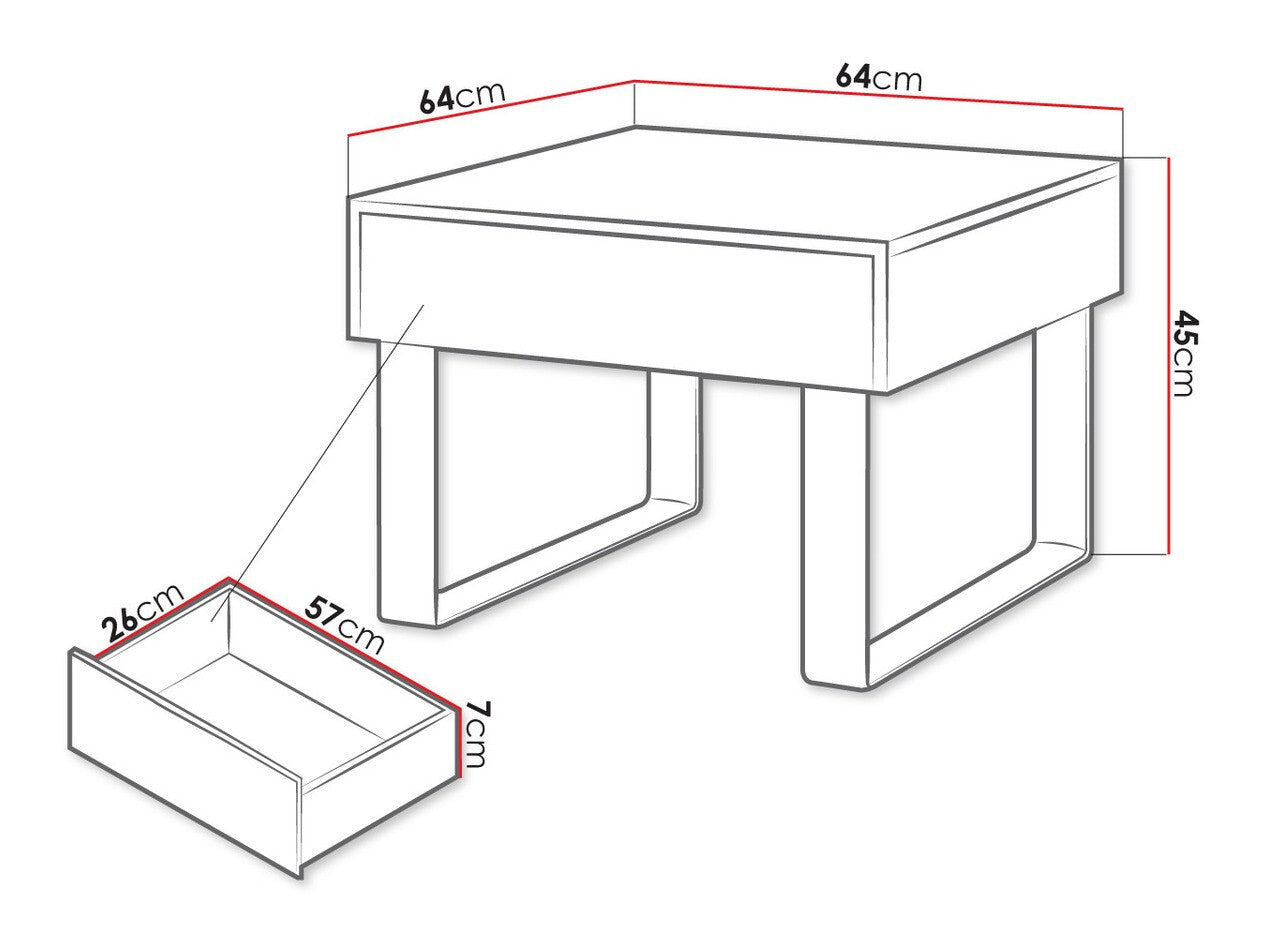 Sidebord Tivdalu 137