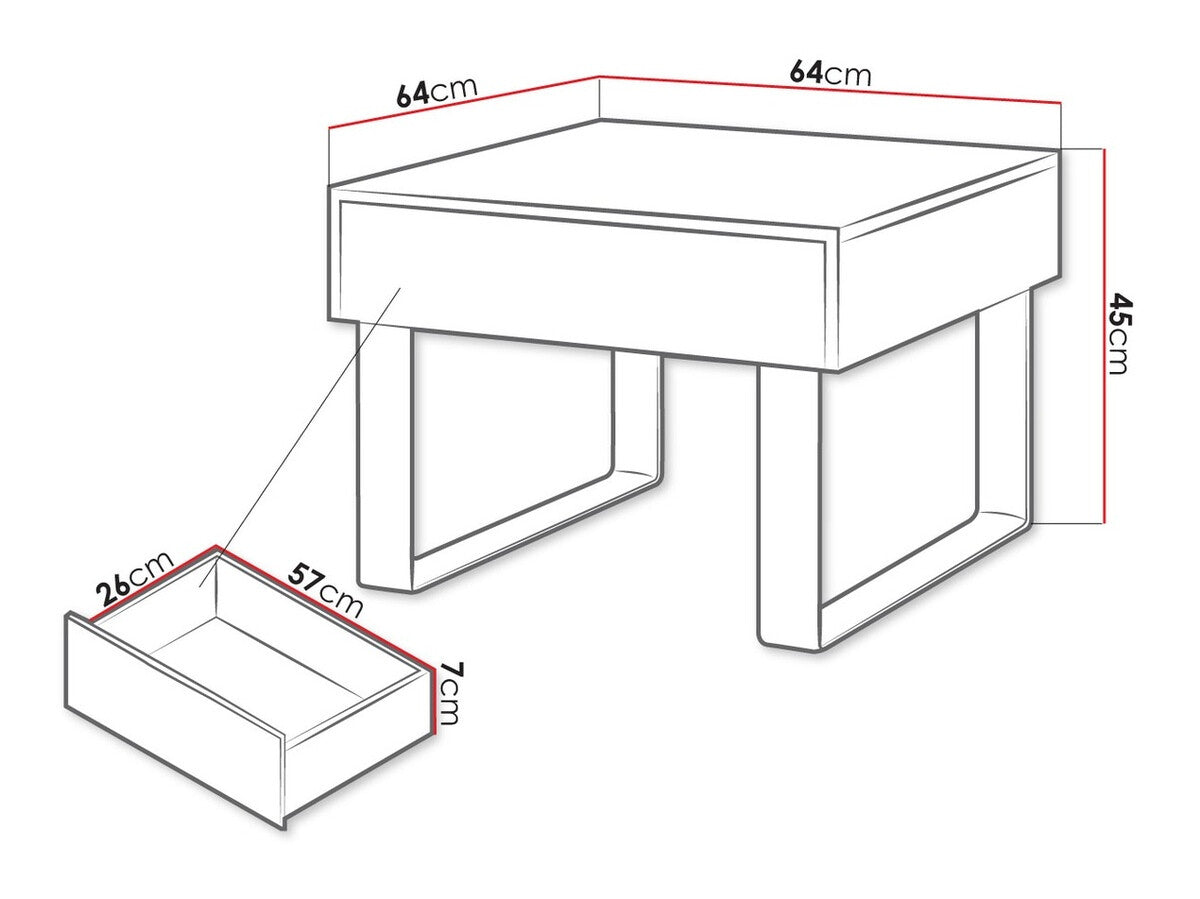 Sidebord Tivdalu 137
