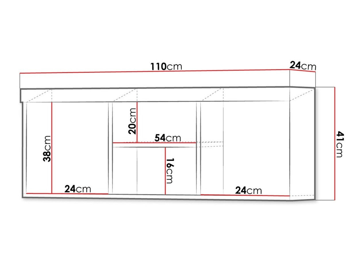 Wall shelf Toledo E104