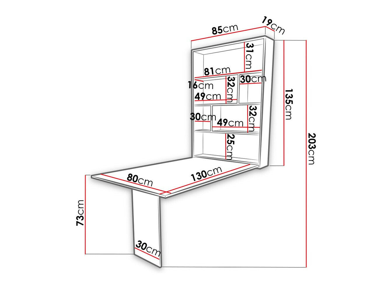 Klapbord Hartford 428