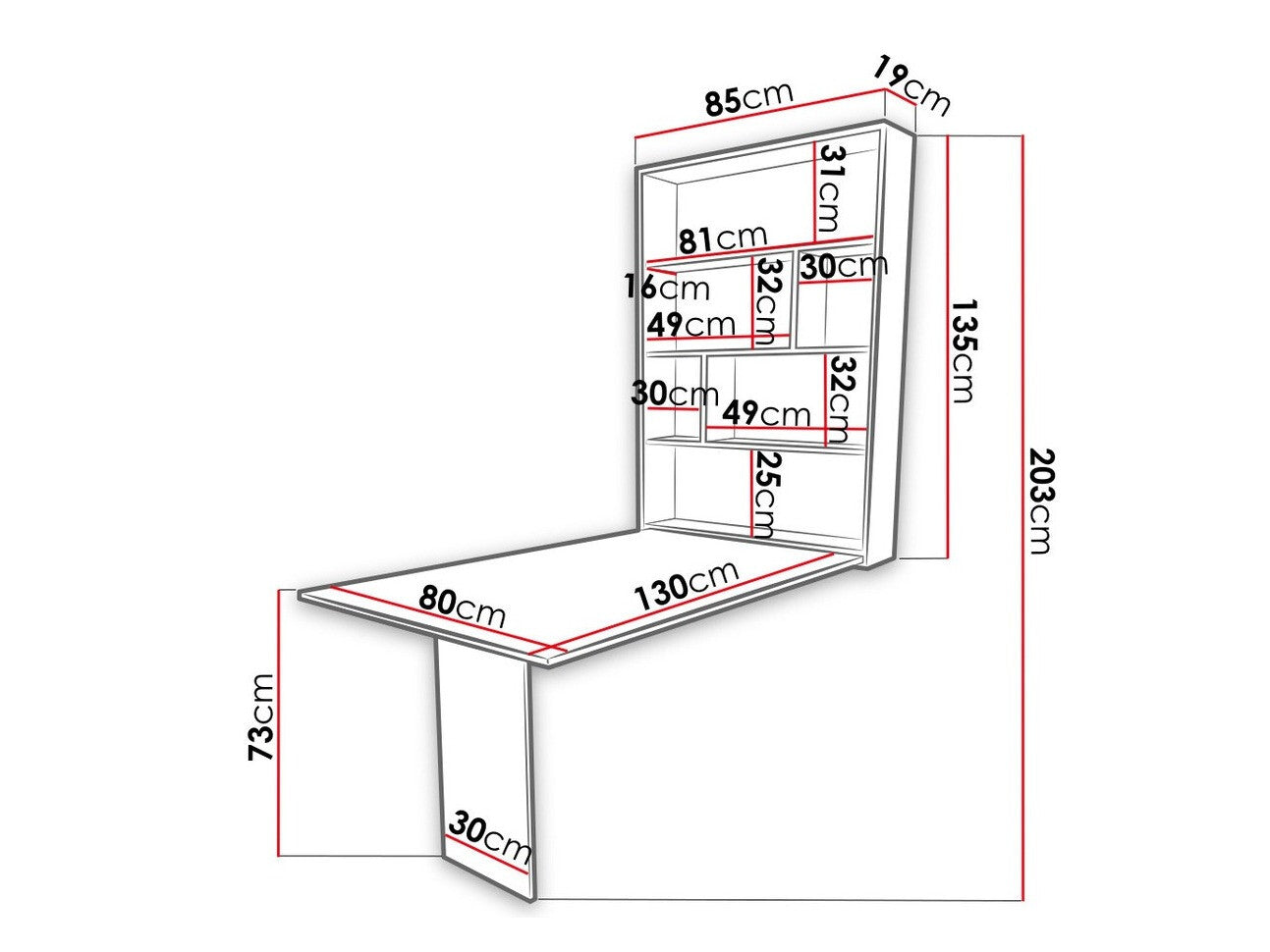 Klapbord Hartford 428