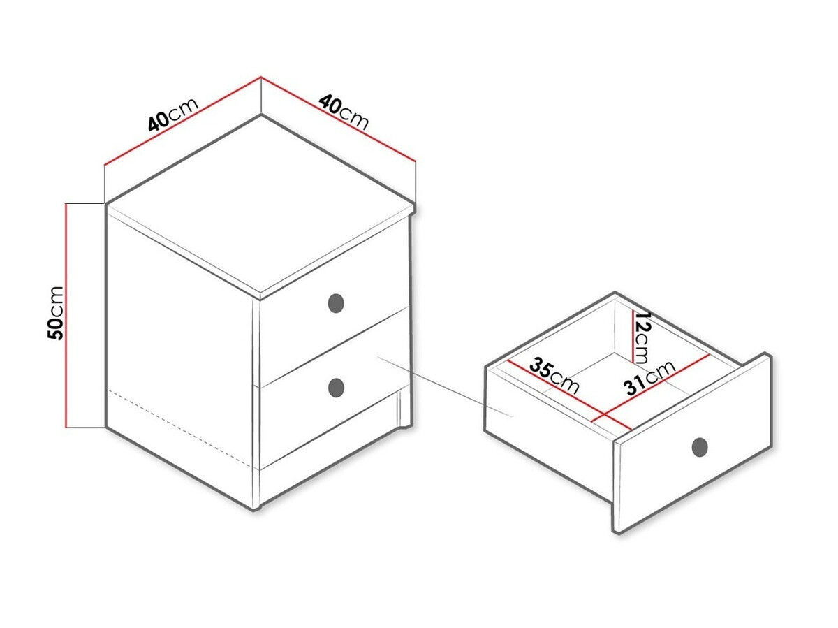 Sengebord Almira 108