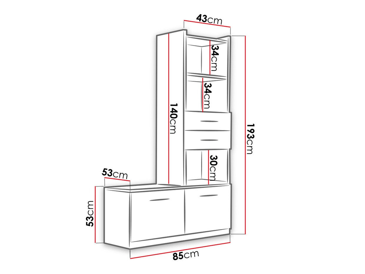 Bookcase Nashville A105