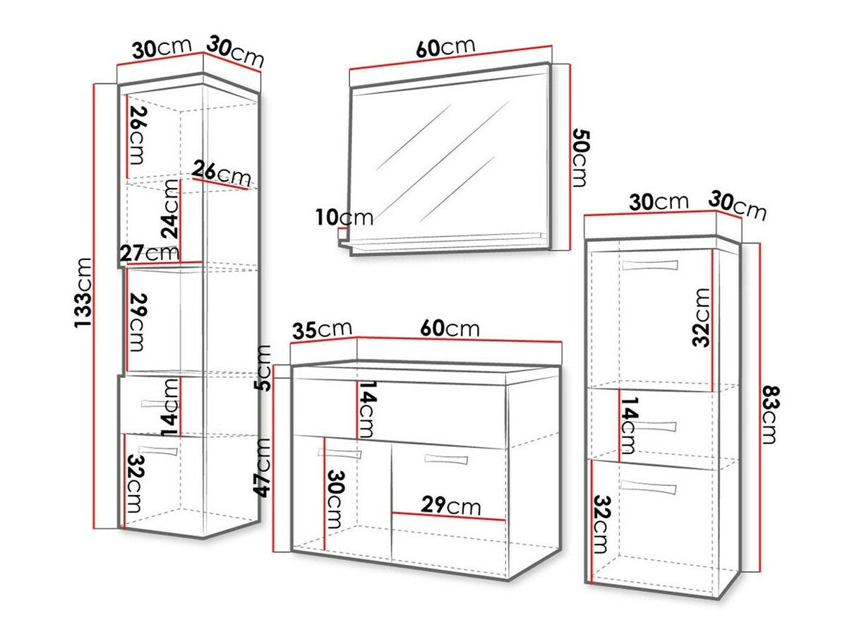 Badeværelses-sæt Sarasota 109