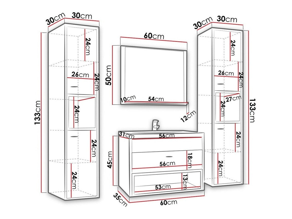 Bathroom set Providence J101
