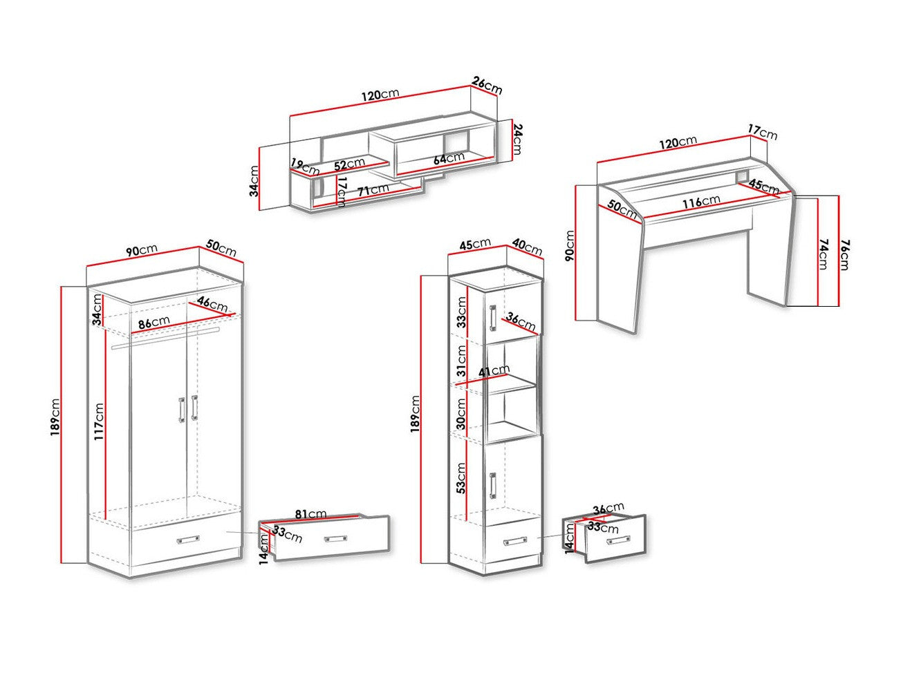 Children's room set Akron K106