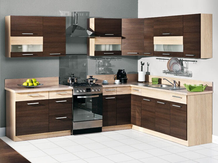 Modulopbygget vaskeskab med låger Mode Dark 115