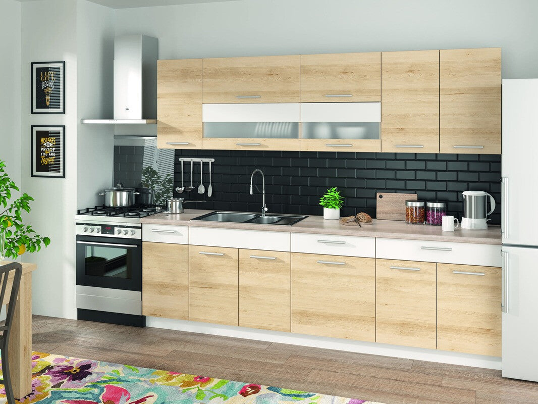 Modulopbygget vaskeskab med låger Mode Beech 115