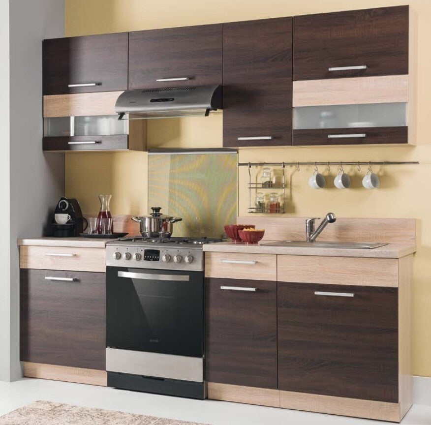 Modulopbygget vaskeskab med låger Mode Dark 116